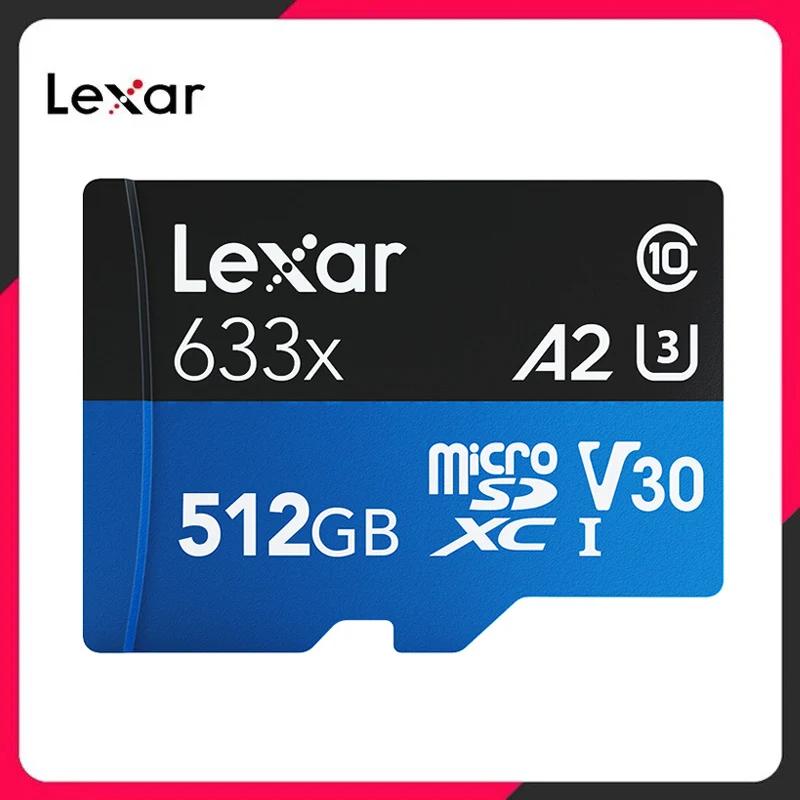 Lexar ޴  ũ SD ī, 633x, 32GB, V10 U1, MicroSDHC ޸ ī, 64GB, 128GB, 256GB, 512GB, V30, MicroSDXC TF ī